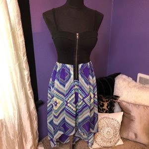 🔥 SALE! 💜High-low dress with bustier top 💜